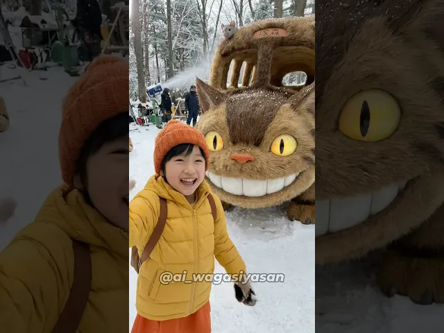 冬の撮影？！となりのトトロの実写撮影现场