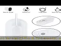2Pack 16 Magnetic Charging Cable with Power Adapter for Arlo Pro4 and Ultra 2 Continuous Ou