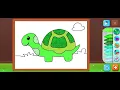 Coloring cute and funny turtles by coloring games