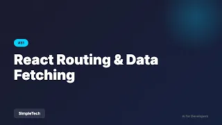 React Routing Data Fetching Full Stack Development