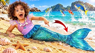 ماريا الكيوت تحولت لحورية البحر الصغيرة ! !Shfa turned to a little mermaid