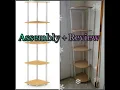 Amazon Furinno 5 Tier Corner Shelf Assembly and Review