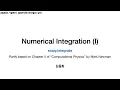 2 Numerical Integration I - scipy integrate
