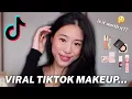 Download Lagu TRYING VIRAL TIKTOK MAKEUP 👀 full face of popular makeup products!!