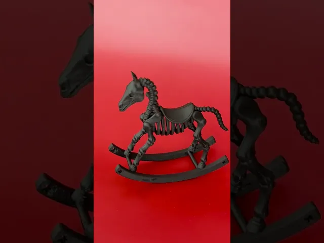Gothic Undead Rocking Horse.3mf video thumbnail