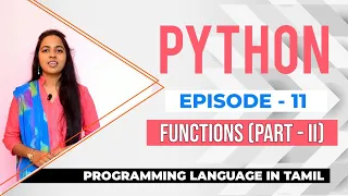 Episode-11 in Python Part - II