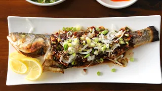 Broiled Branzino