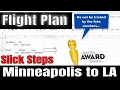 Simple Steps to Create a Flight Plan from Minneapolis to Los Angeles