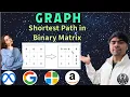 LeetCode 1091 Shortest Path in Binary Matrix Python BFS 8 Direction Grid Explained AlgoYogi