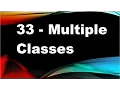 java tutorials urdu NFN 33 Multiple Classes