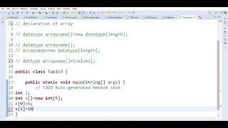 class-18 Array in java Java arrays