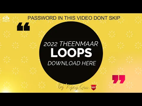 Download MP3 Theenmaar Loops | 2022 Loops | New Loops Pack | Congo | Chatal | Gajjal Loops | Dj Vijay Gem