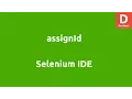 Selenium IDE assignId