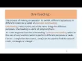 lecture - 4 Polymorphism operator overloading message passing in C
