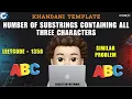 Number of Substrings Containing All Three Characters Dry Runs Leetcode 1358 codestorywithMIK