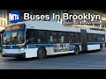NYC MTA Buses In Brooklyn CBD Atlantic Avenue Barclays Centre