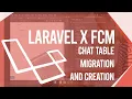 Laravel Realtime Chat App Tutorial x Firebase Cloud Messaging FCM - Chat Migration Creation