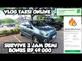 Lagu SURVIVE 3 JAM DEMI BONUS Rp 49.000 TANTANGAN JAM SIBUK GRABCAR • VLOG TAKSI ONLINE JAKARTA 
