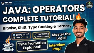 Java Operators Complete Tutorial Bitwise Shift Type Casting Ternary Operator By Sudhir Sir