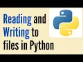 How To Read and Write to files with Python Python File Operations