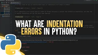 What Are Indentation Errors In Python