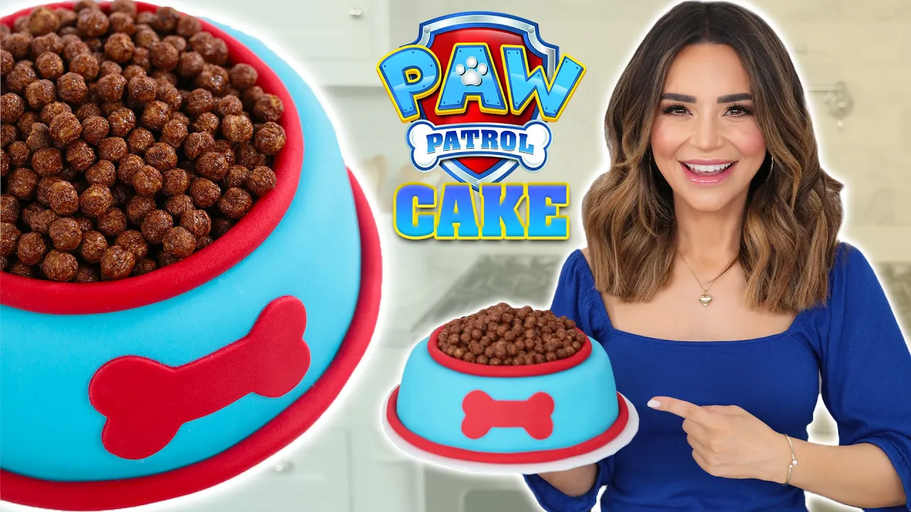 PAW PATROL DOG FOOD CAKE - NERDY NUMMIES