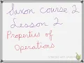 Saxon course 2 lesson 2