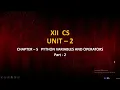 12th Computer Science - Chapter 5