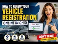 How to renew your vehicle registration online in Ohio