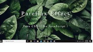 Pure CSS Parallax Scrolling - No JavaScript