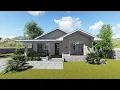 Small Cozy 3 Bedroom House Design with Floor Plan