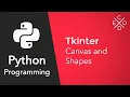 Python and Tkinter Creating the Canvas and Adding Shapes