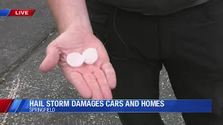 I never seen nothing like this in my life Springfield residents react to massive hail storm