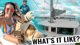 CRUISING ON A SAILING CATAMARAN to the Berries | Boat Life Vlog Ep. 64