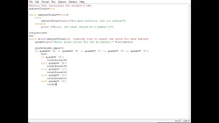 Python that calculates the student s GPA
