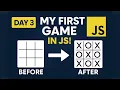 Day 3 - Tic Tac Toe Game in JavaScript 100 Days Coding Challenge Student Project