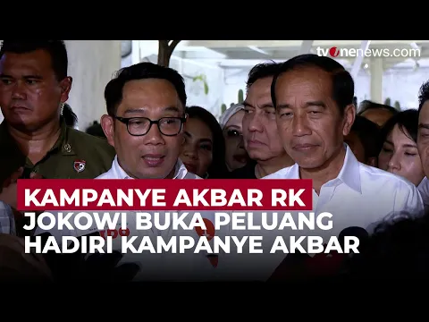 Soal Hadiri Kampanye Akbar Ridwan Kamil-Suswono, Jokowi: Kalau Diundang