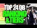 Top 24 QB Rankings Tiers 2023 Fantasy Football