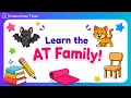 Learn AT Family Words CVC Word Phonics for kids at Word Family