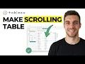 How to Make a Scrolling Table in Tableau Tableau Tutorial