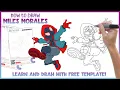 How to Draw Miles Morales - Free Dot to Dot Connect the Dots Printable
