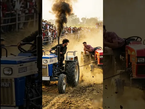 Eicher vs Swaraj John Deere Mahindra Arjun Tractor Pulling Video | Nishu Deshwal
