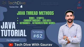 Methods of Thread class in java multithreading in Java Tutorial