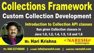 Introduction to Collection API classes Core Java Tutorial Mr Hari Krishna