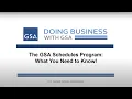GSA OSDBU Getting On GSA Schedule Webinar