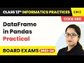 Class 12 Informatics Practices Chapter 2 DataFrame in Pandas Practical Code 065 2022-23
