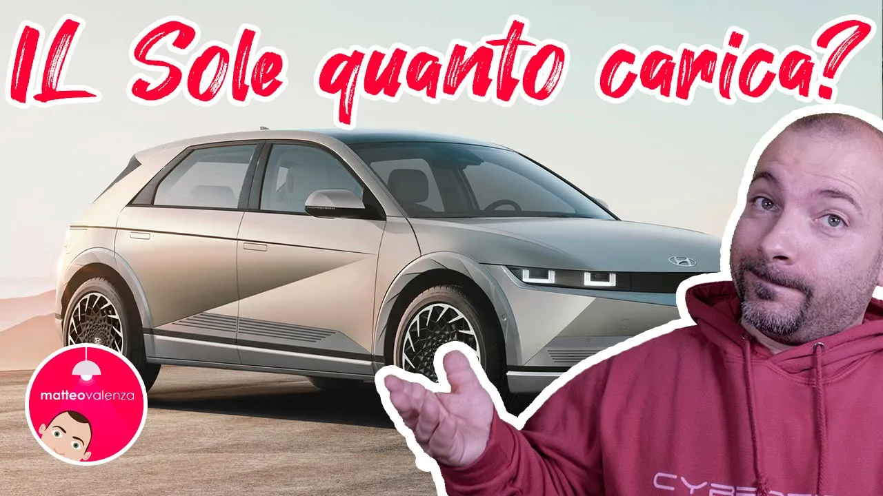 Hyundai Ioniq 5, alla prova il tetto fotovoltaico: quasi 1 kWh in una giornata