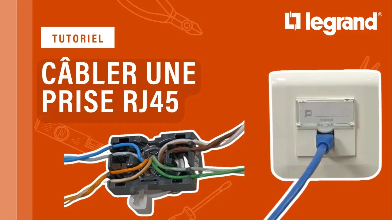 Brancher une prise RJ45 Mosaic (Legrand)