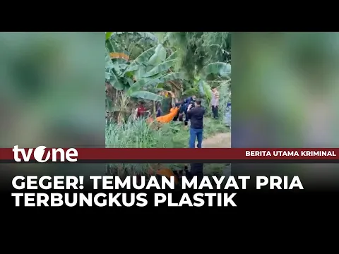 Geger Temuan Mayat Pria Terbungkus Plastik di Cikupa