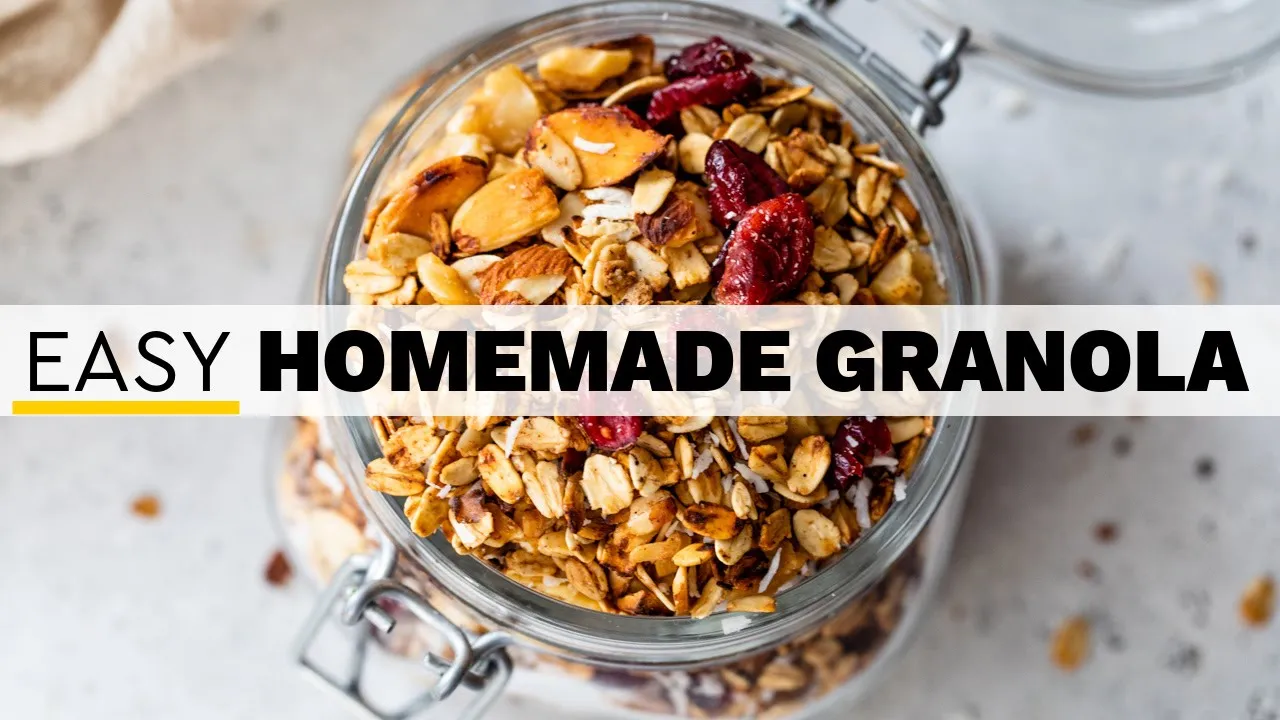 GRANOLA   how to make homemade granola on the stovetop in 15 minutes